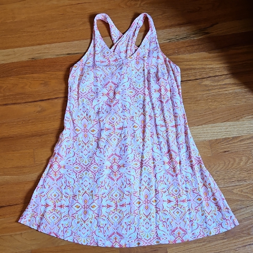 🌟LOFT Pink and White Printed Mini Dress🌟